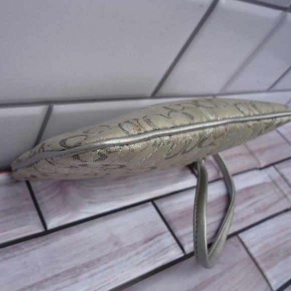 Coach wristlet with classic signature print canvas. - Picture 7 of 16